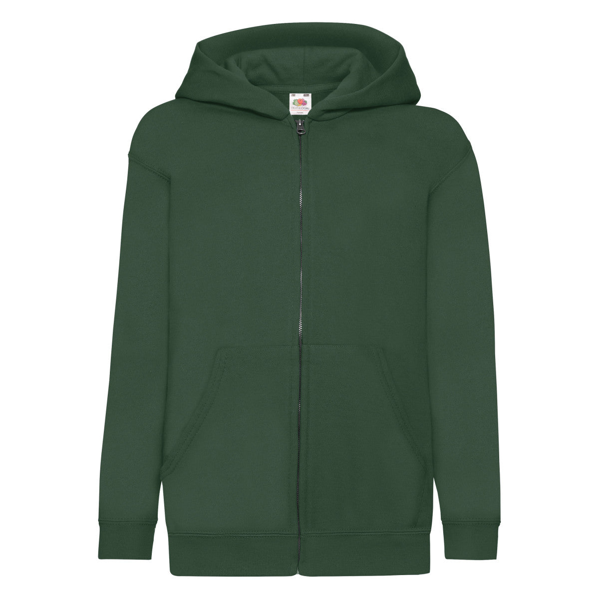 Kid's Classic Hooded Sweat Jacket - Bottle Green