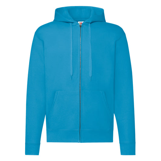 Men's Classic Hooded Sweat Jacket - Azure Blue