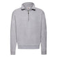 Men's Classic Zip Neck Sweat - Heather Grey
