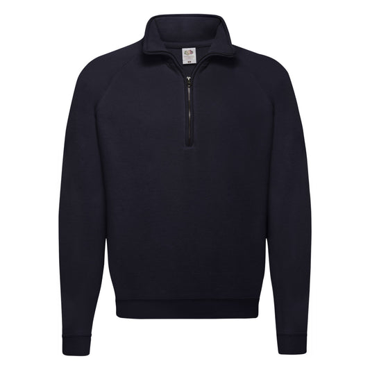 Men's Classic Zip Neck Sweat - Deep Navy