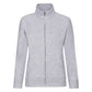 Ladies' Premium Sweat Jacket - Heather Grey