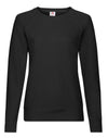 Ladies' Lightweight Raglan Sweat - Black