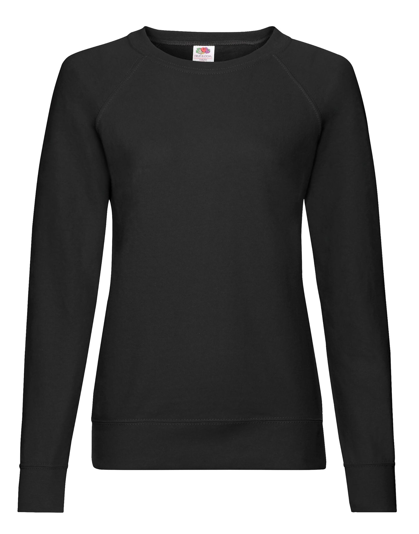 Ladies' Lightweight Raglan Sweat - Black