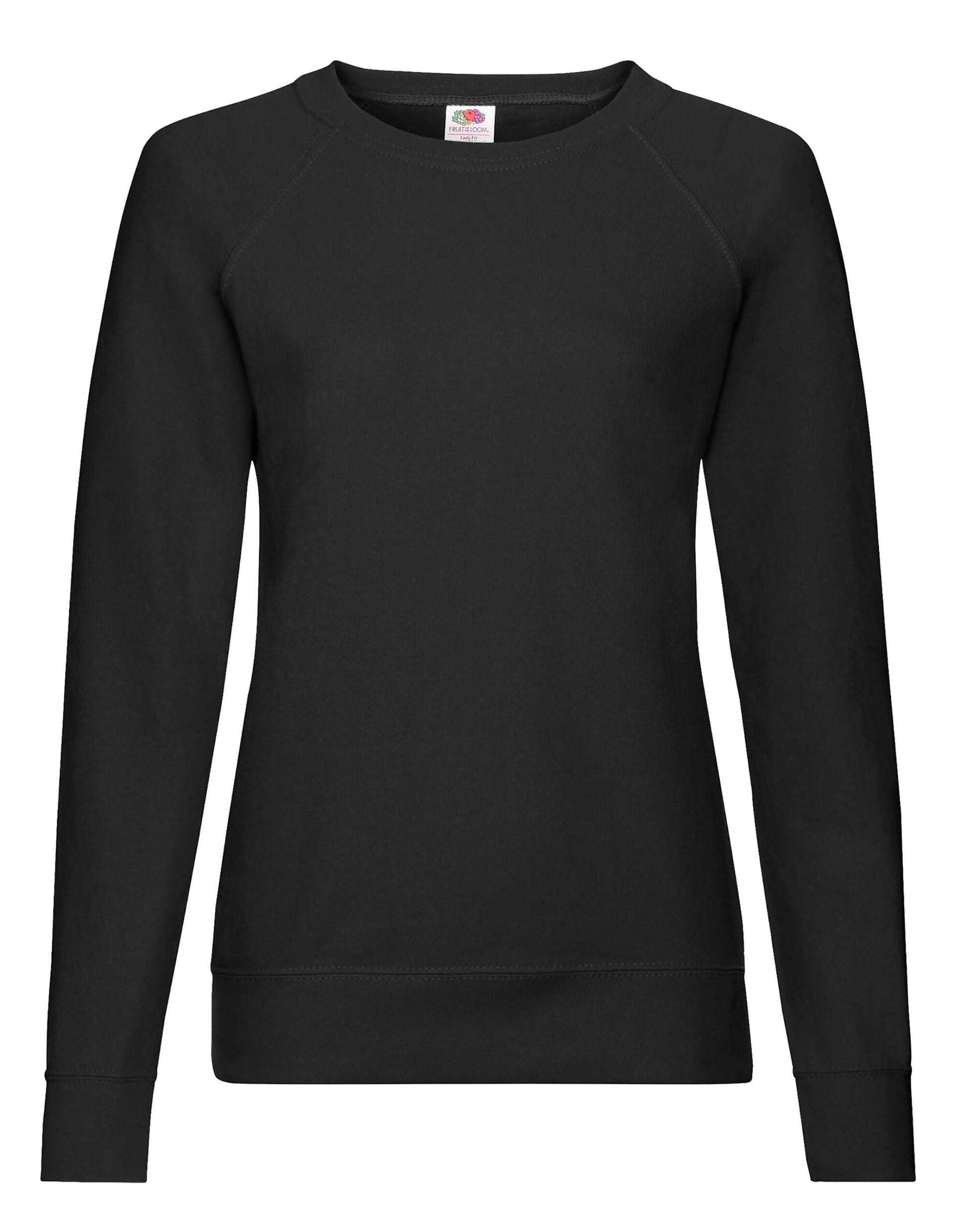 Ladies' Lightweight Raglan Sweat - Black