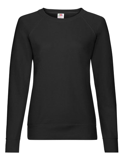 Ladies' Lightweight Raglan Sweat - Black