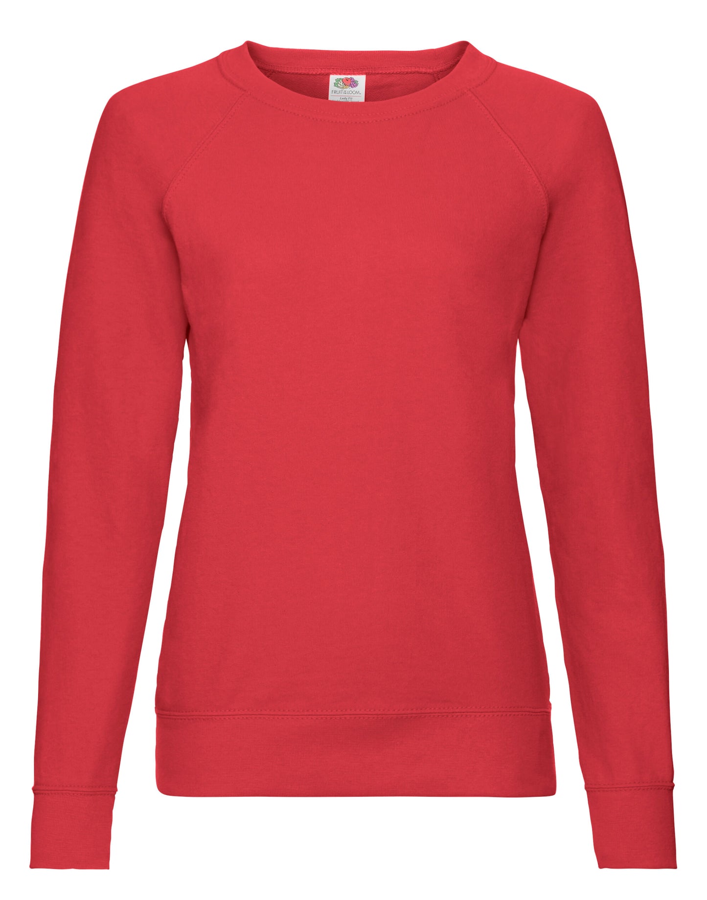 Ladies' Lightweight Raglan Sweat - Red