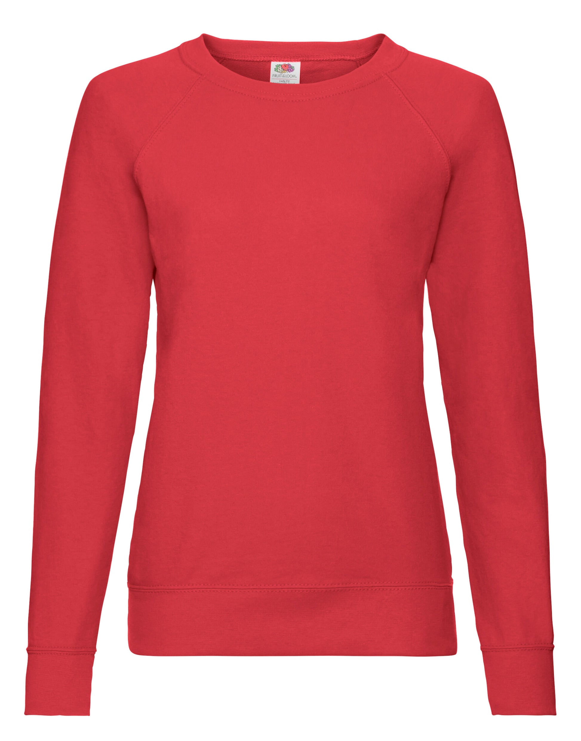 Ladies' Lightweight Raglan Sweat - Red