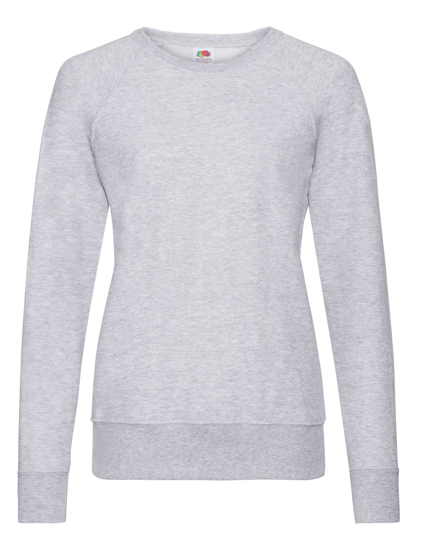 Ladies' Lightweight Raglan Sweat - Heather Grey