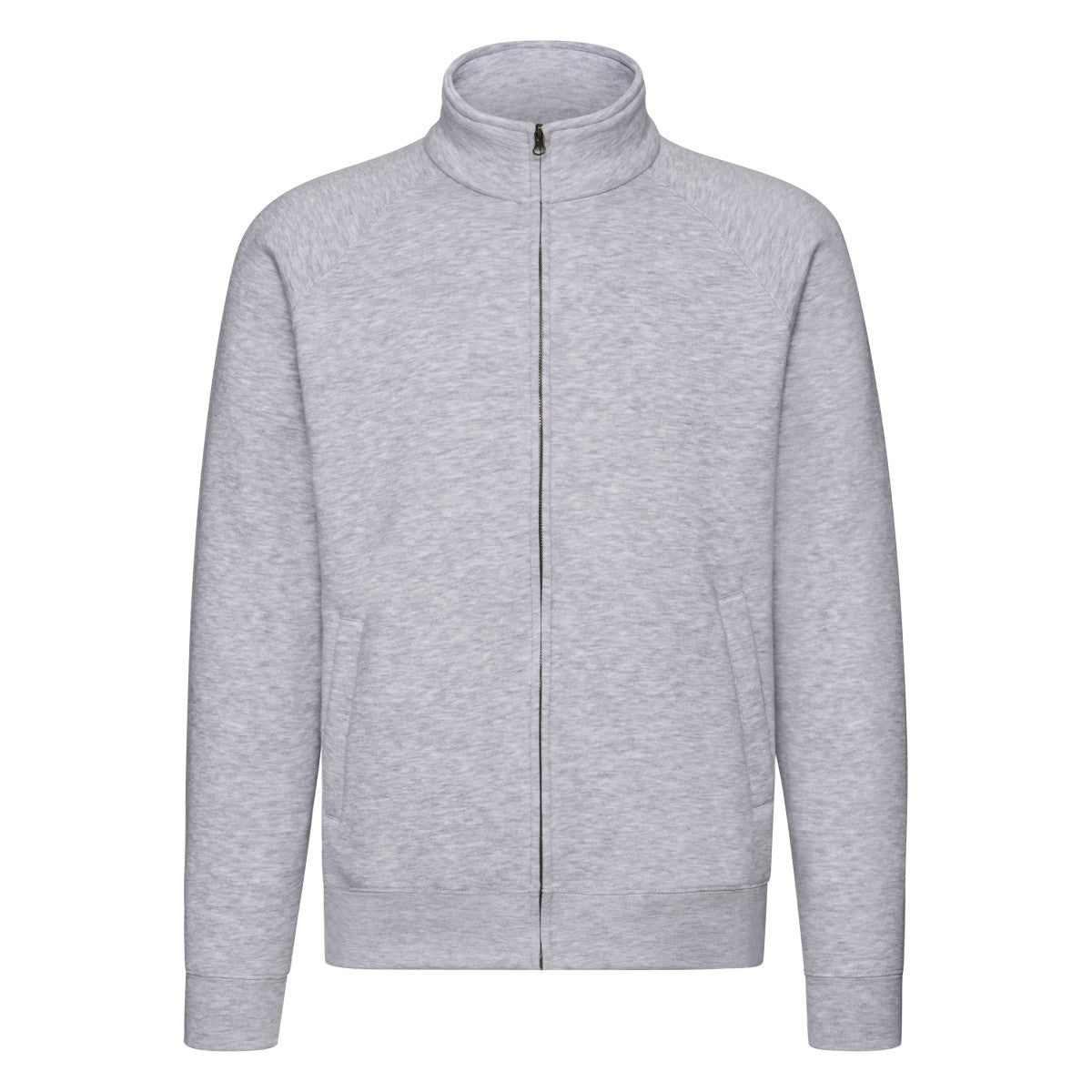Men's Premium Sweat Jacket - Heather Grey