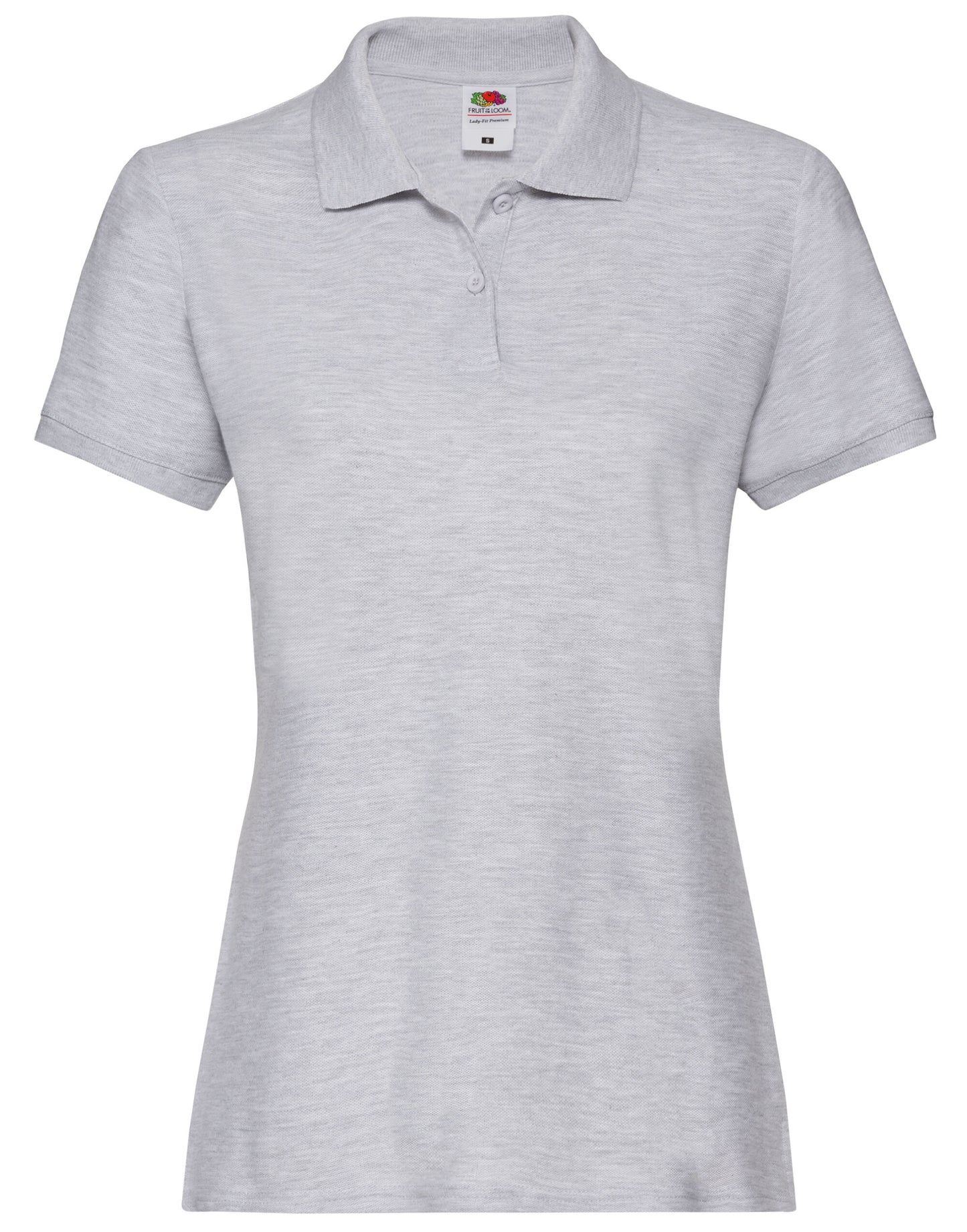 Ladies' Premium Polo - Heather Grey