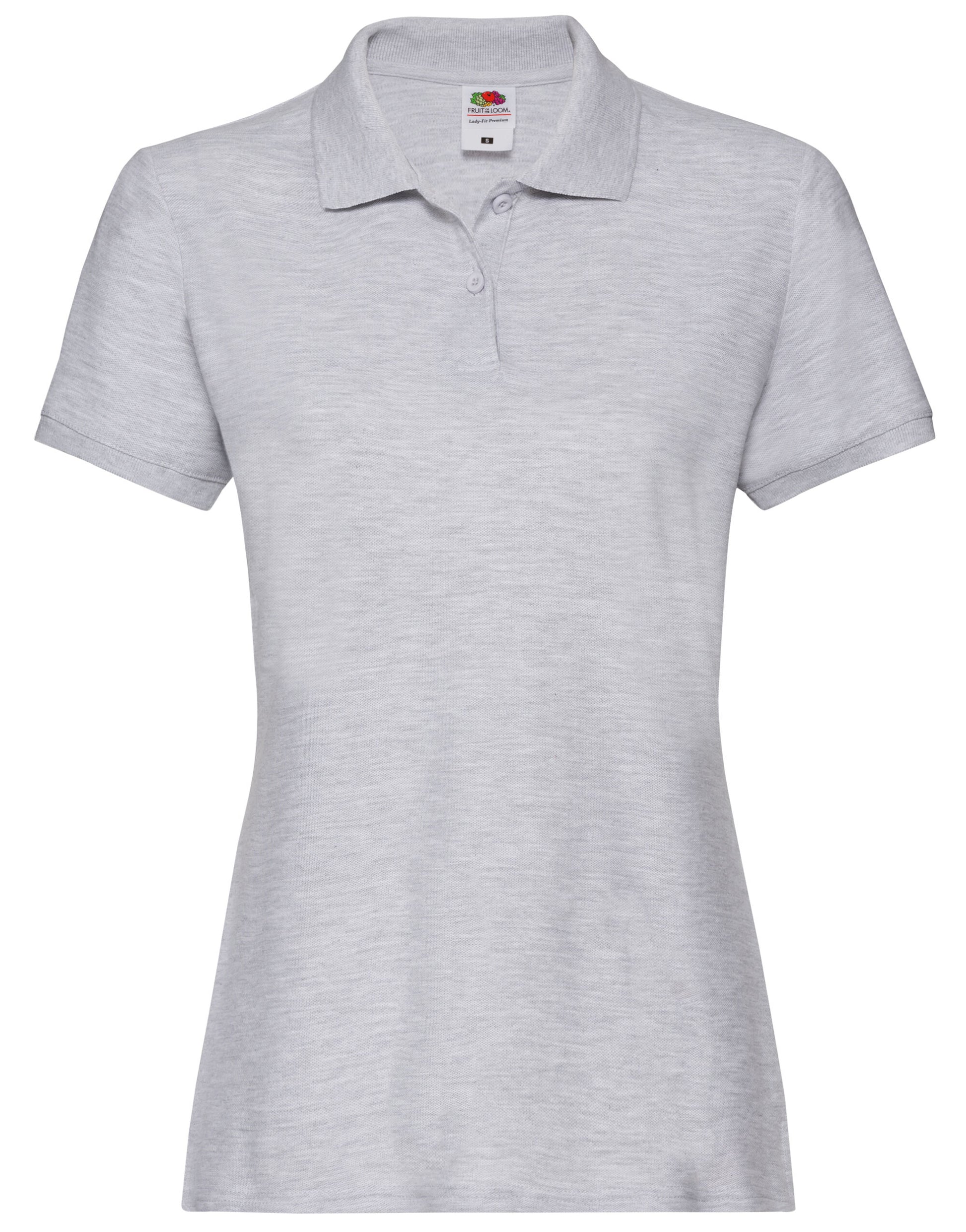 Ladies' Premium Polo - Heather Grey