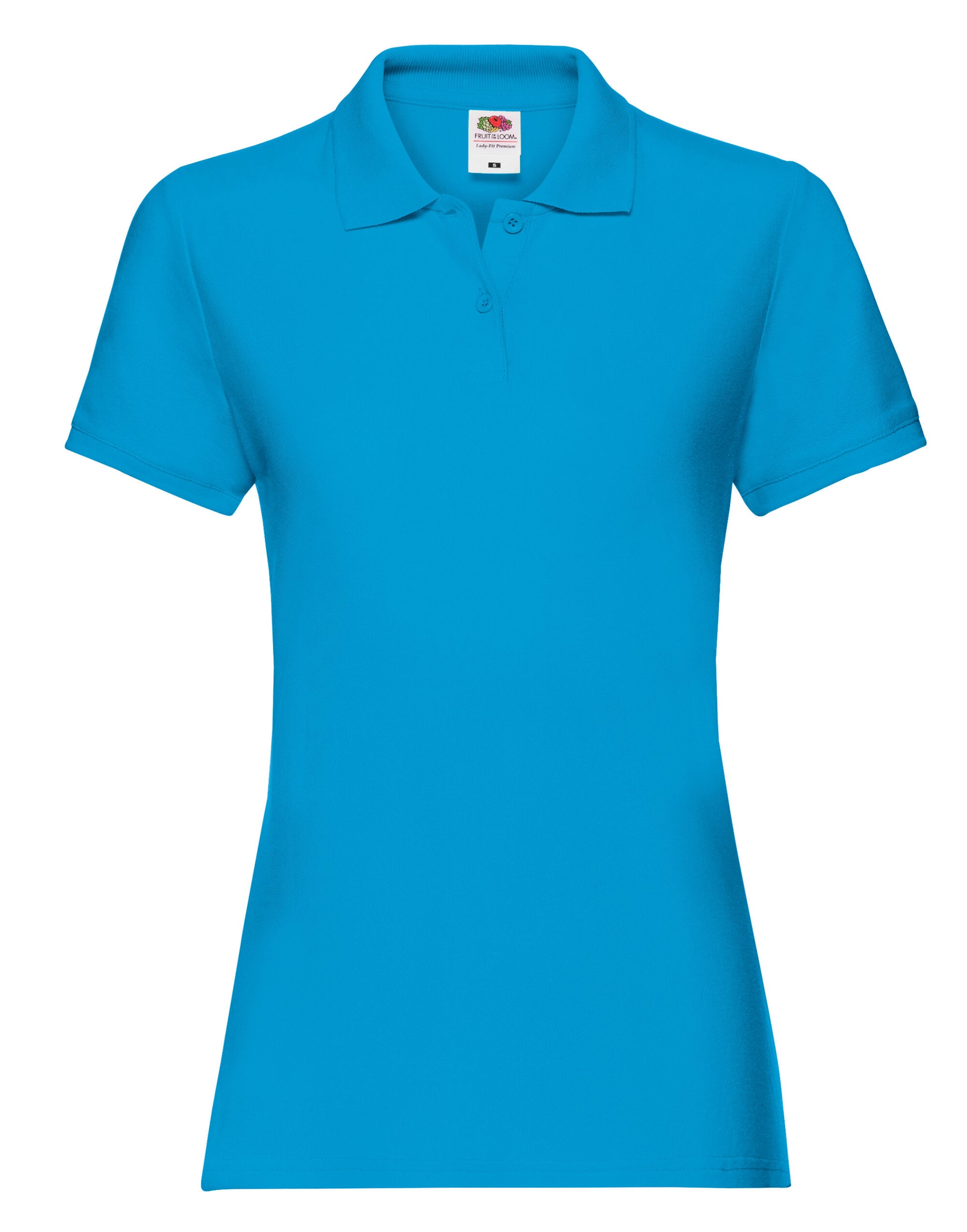 Ladies' Premium Polo - Azure Blue