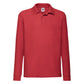 Kid's 65/35 L/Sleeve Polo - Red