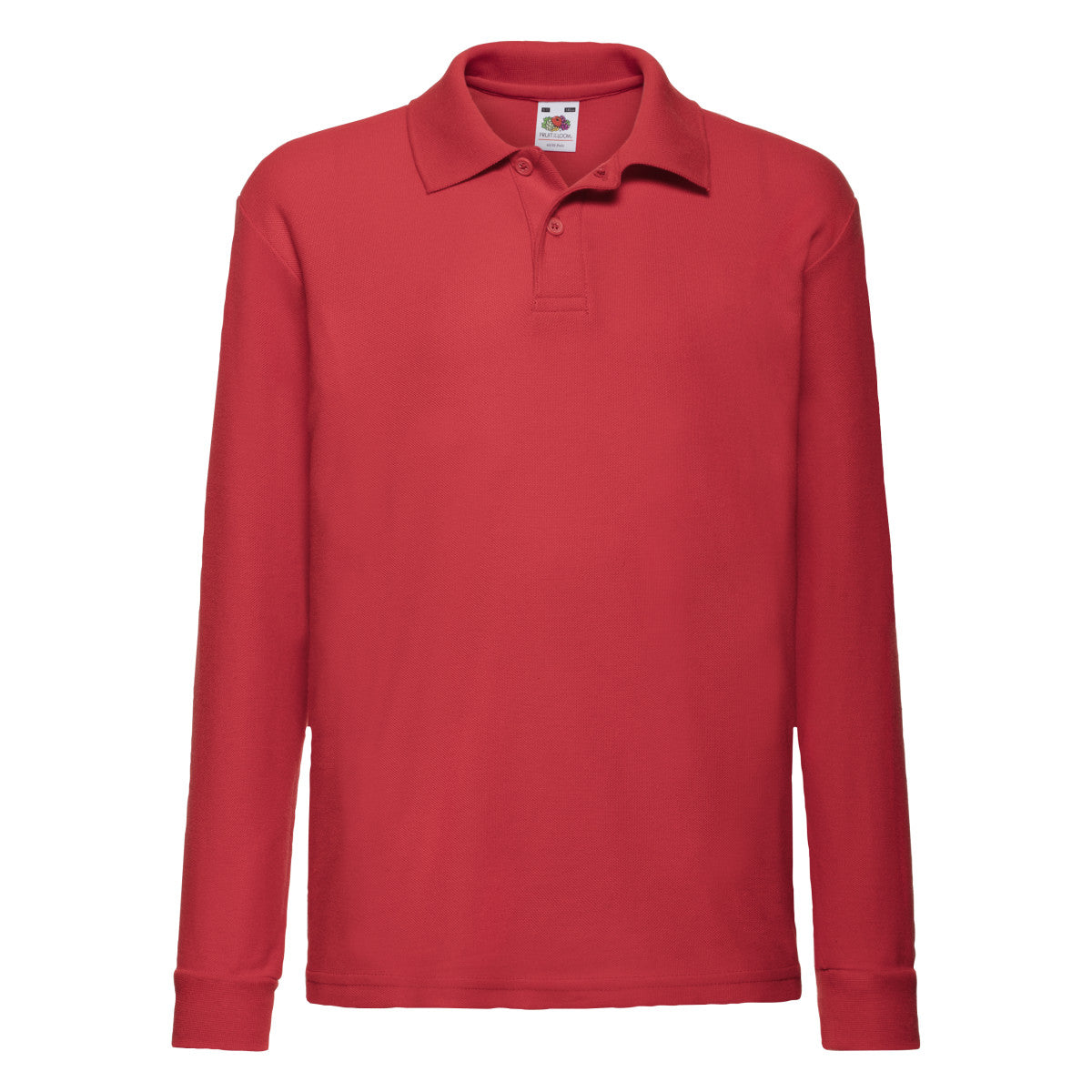 Kid's 65/35 L/Sleeve Polo - Red
