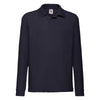 Kid's 65/35 L/Sleeve Polo - Deep Navy