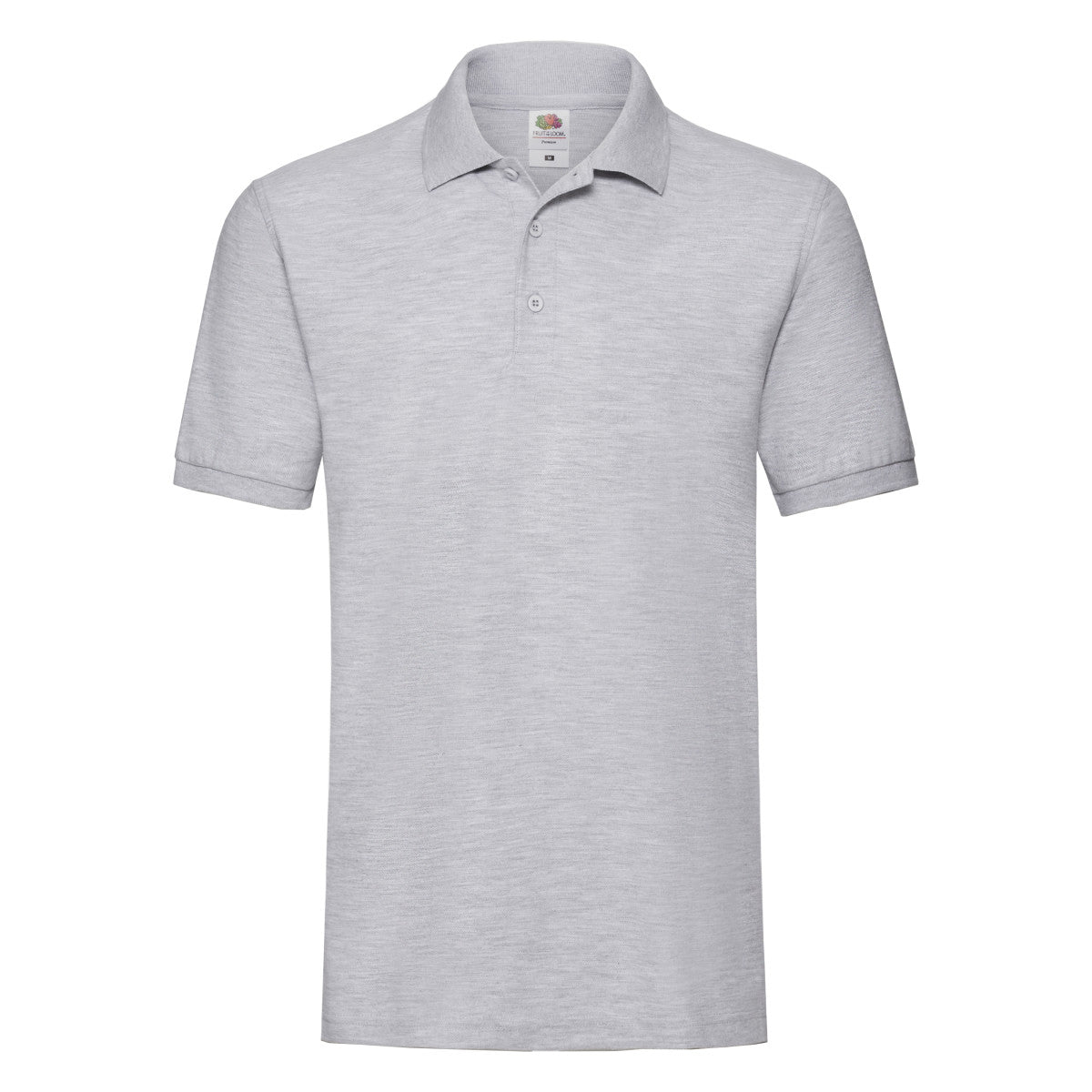Men's Premium Polo - Heather Grey