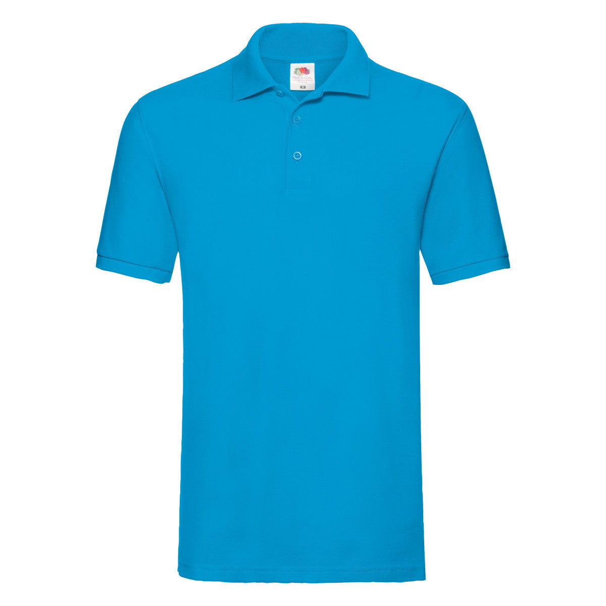 Men's Premium Polo - Azure Blue