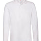 Men's Premium Long Sleeve Polo - White