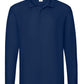 Men's Premium Long Sleeve Polo - Navy Blue