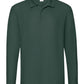 Men's Premium Long Sleeve Polo - Forest Green