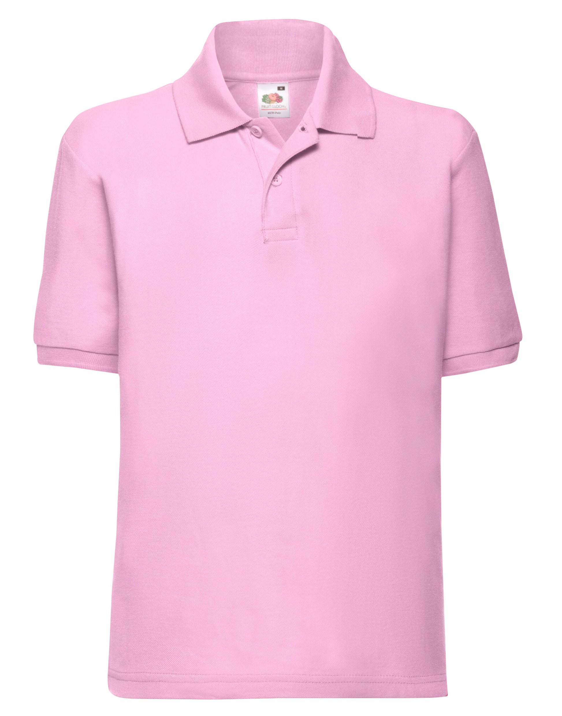 Kid's 65/35 Polo - Light Pink