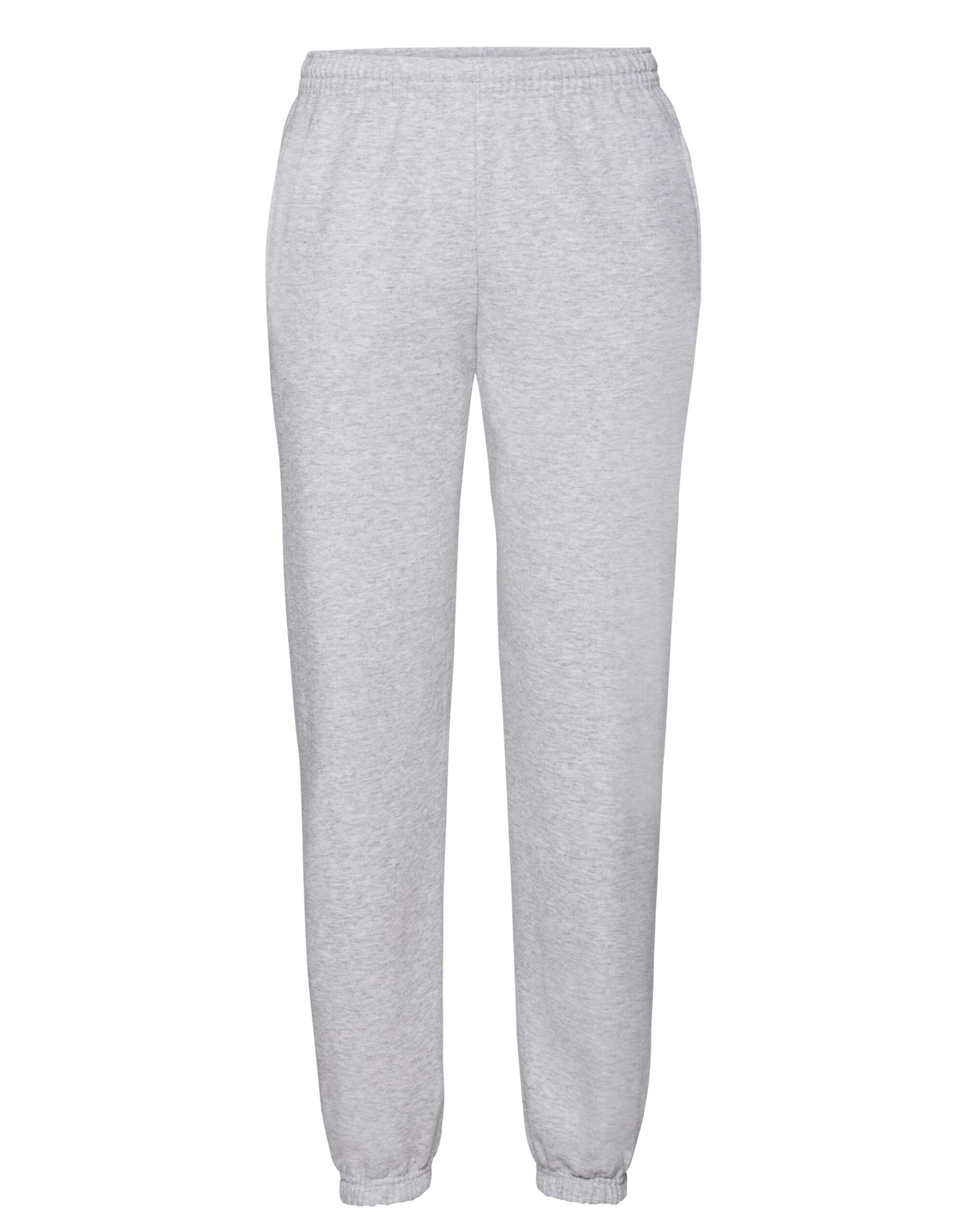 Men's Classic Elasticated Cuff Jog Pants - Heather Grey