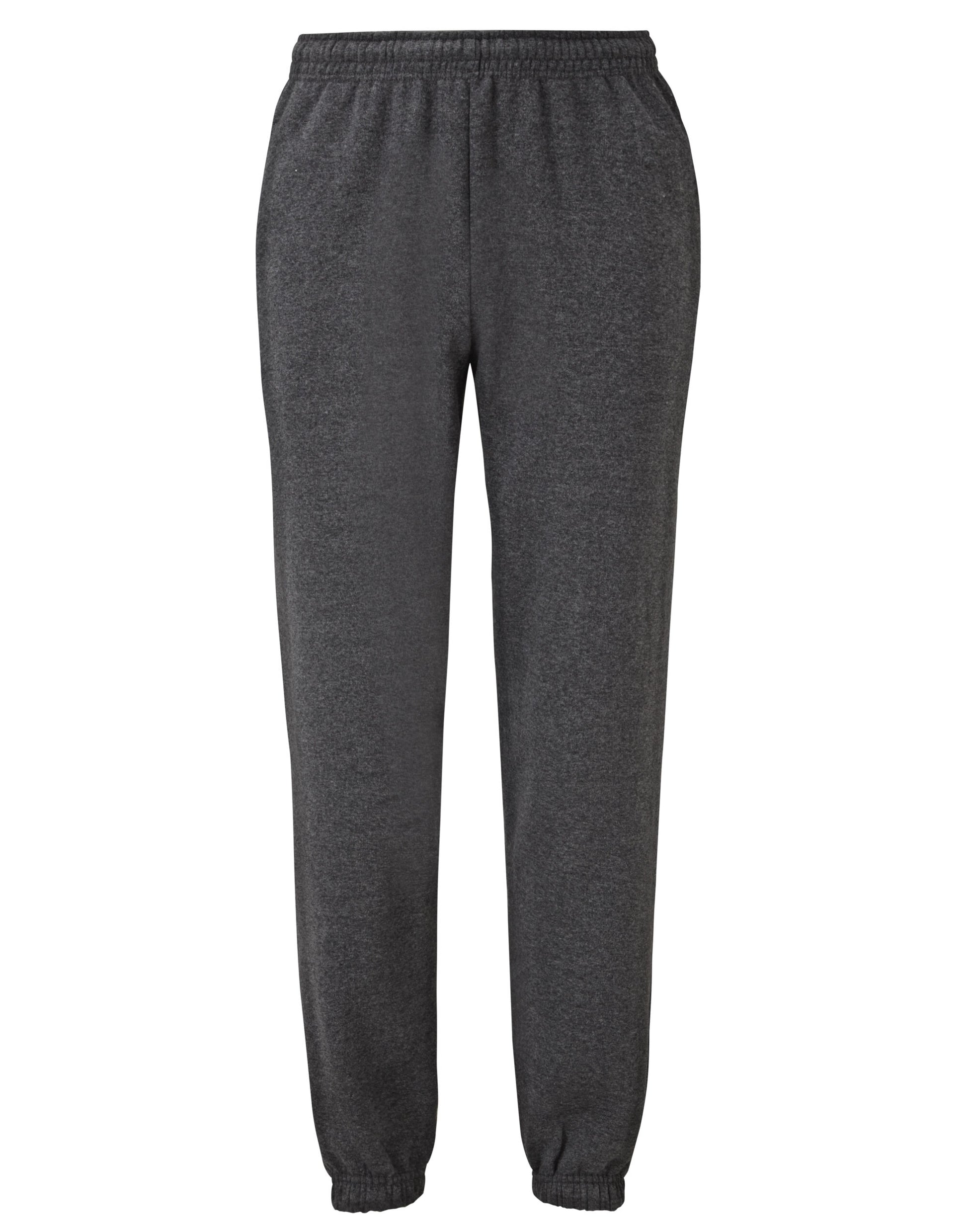 Men's Classic Elasticated Cuff Jog Pants - Dark Heather