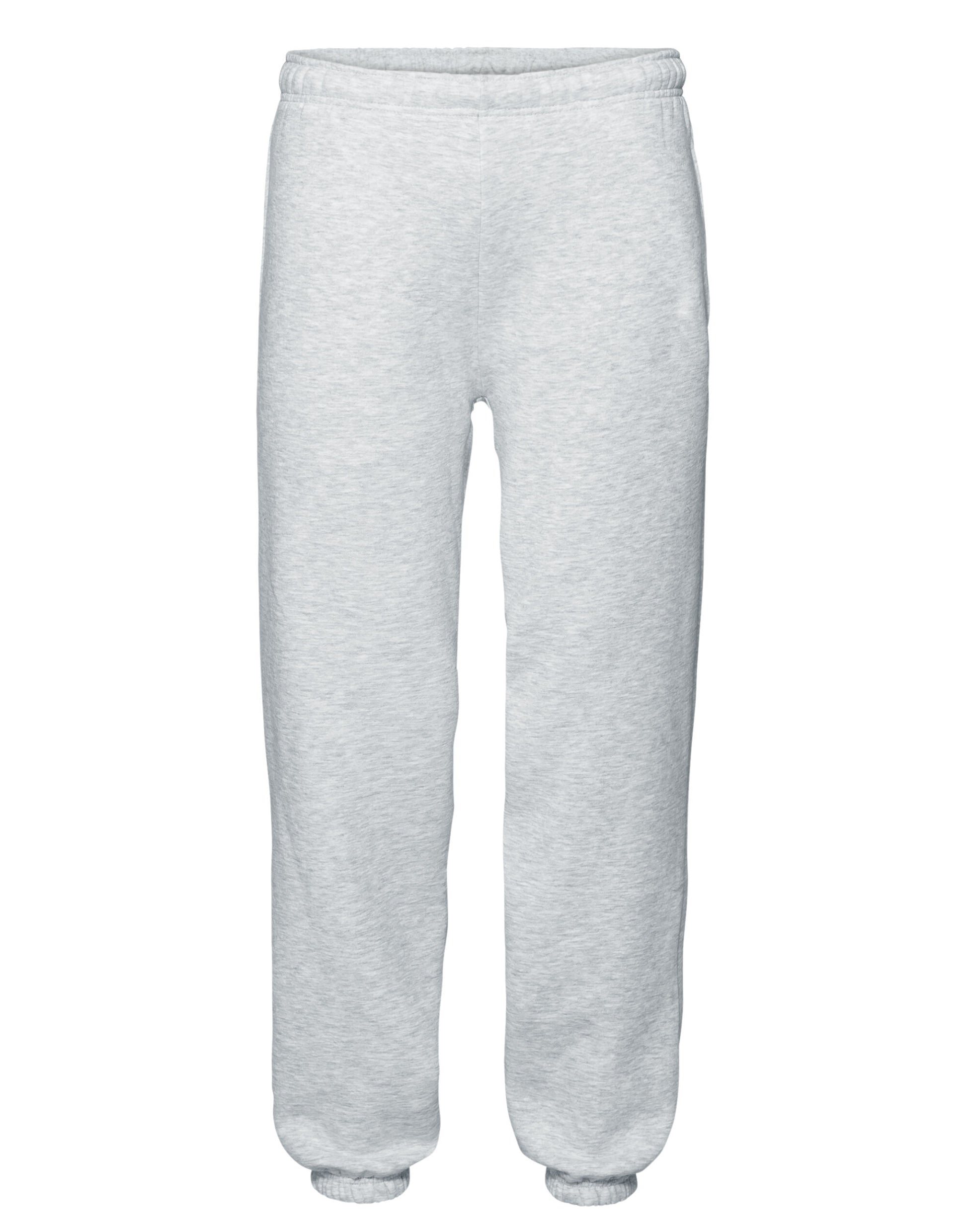Men's Premium Elasticated Cuff Jog Pants - Heather Grey