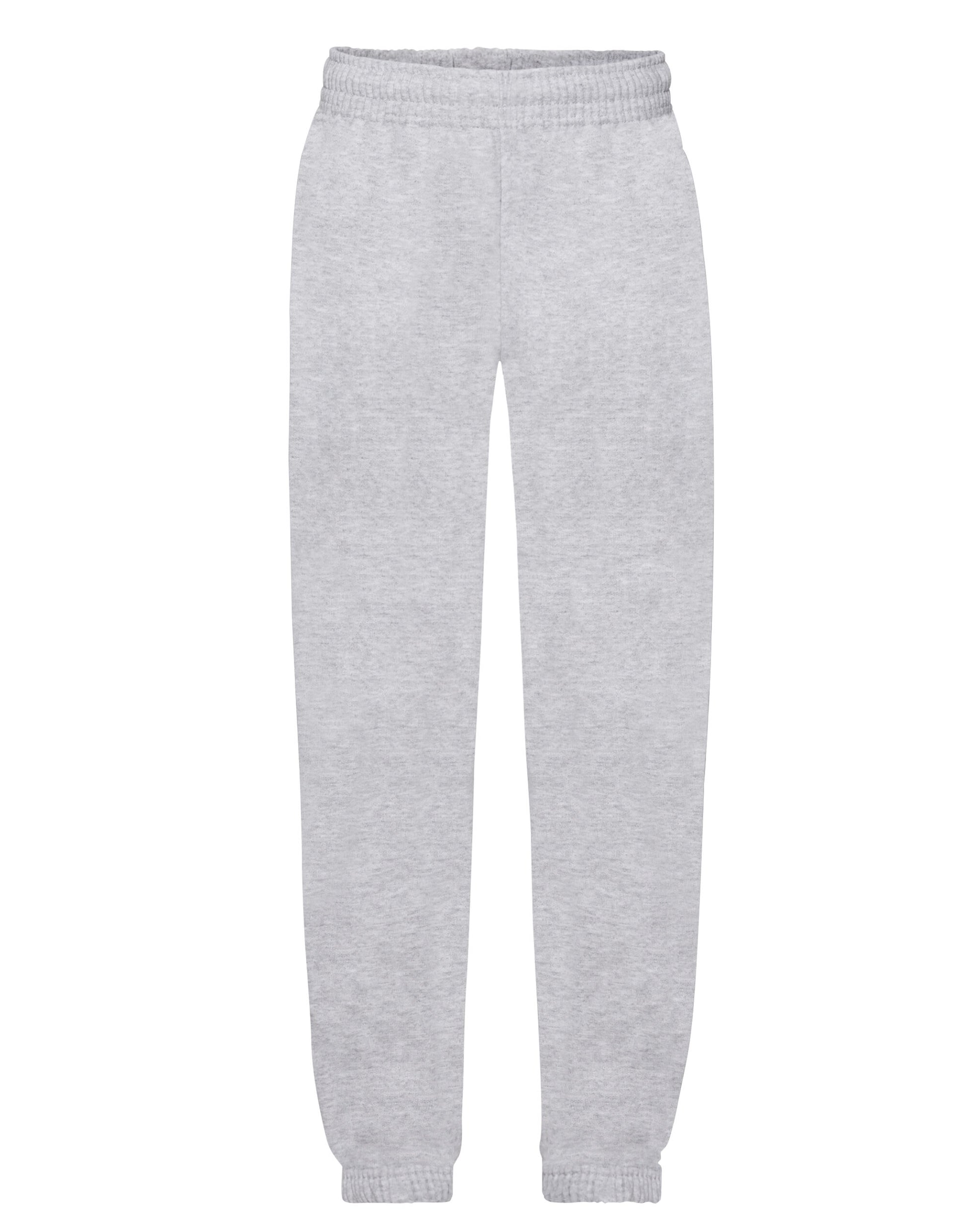 Kid's Classic Elasticated Cuff Jog Pant - Heather Grey