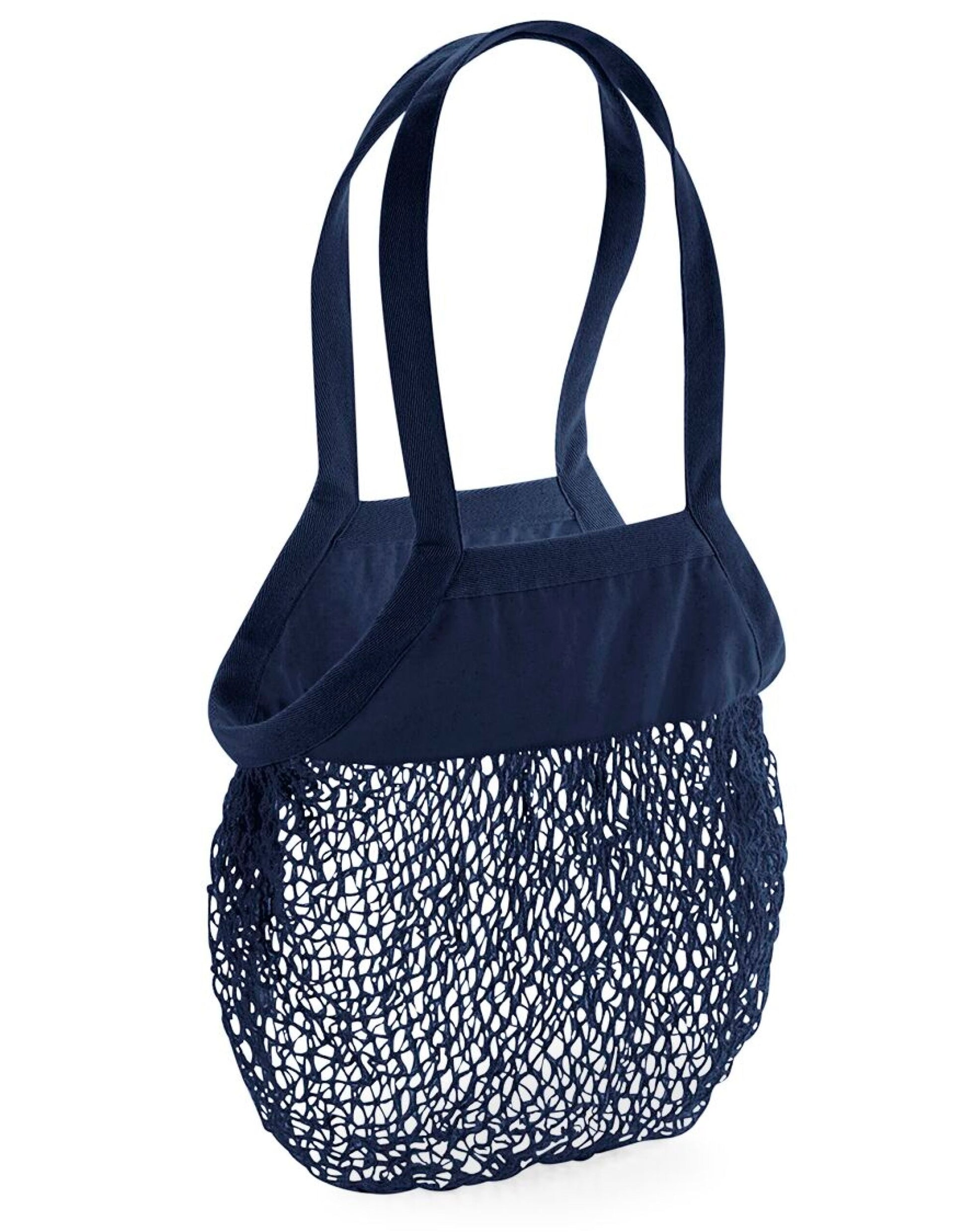 Organic Cotton Mesh Grocery Bag - Navy