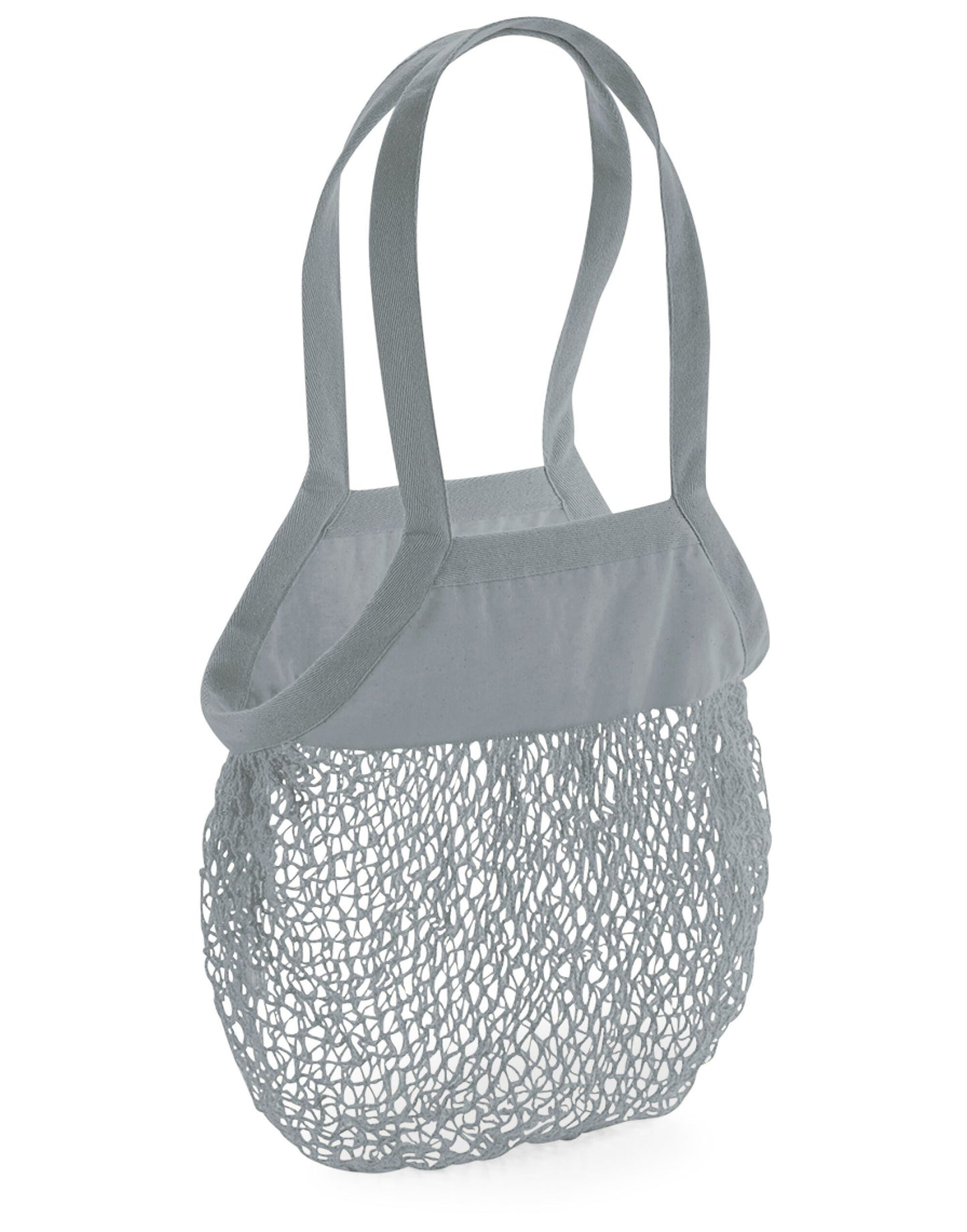 Organic Cotton Mesh Grocery Bag - Pure Grey