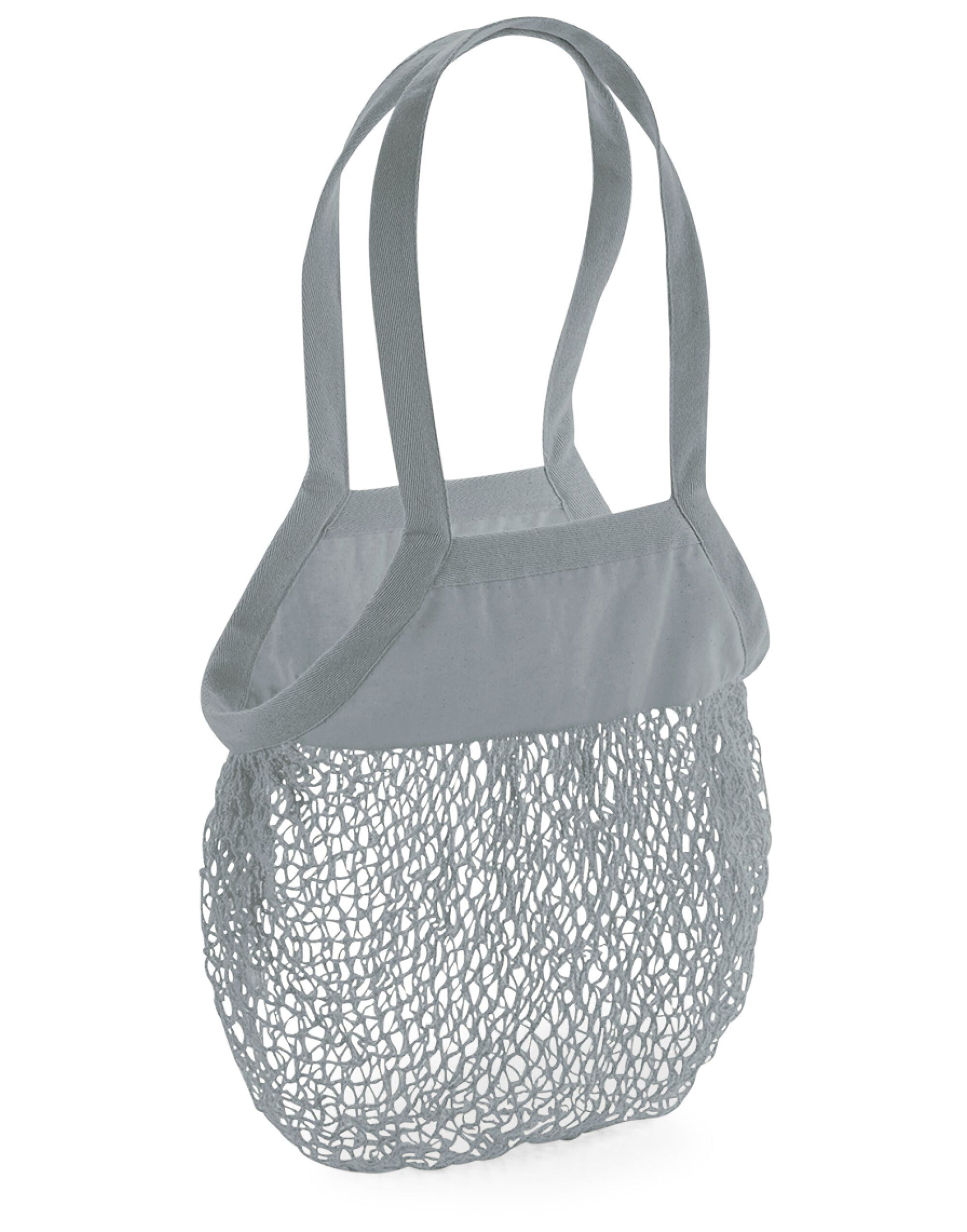 Organic Cotton Mesh Grocery Bag - Pure Grey