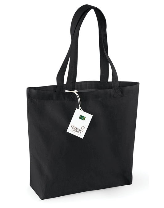 Organic Cotton Shopper - Black