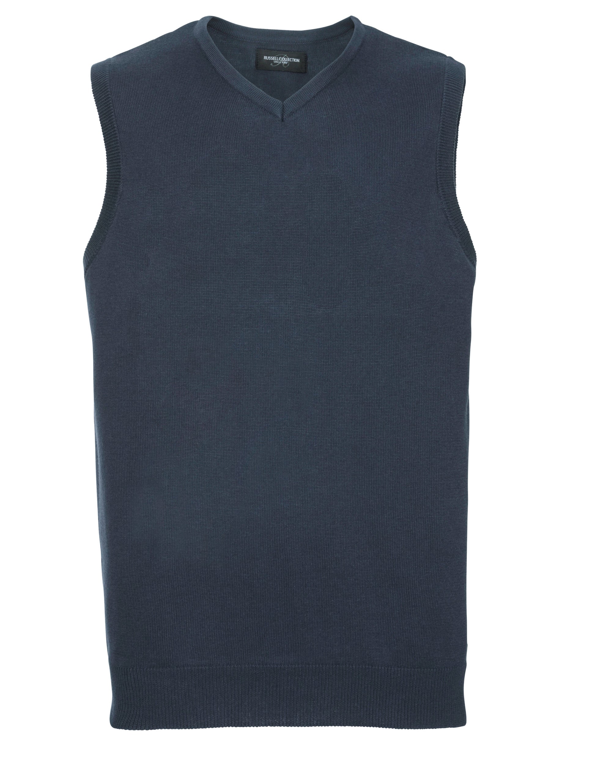 V-Neck Sleeveless Knitted Pullover - French Navy