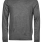 Men's Crew Neck Knitted Sweater - Grey Melange