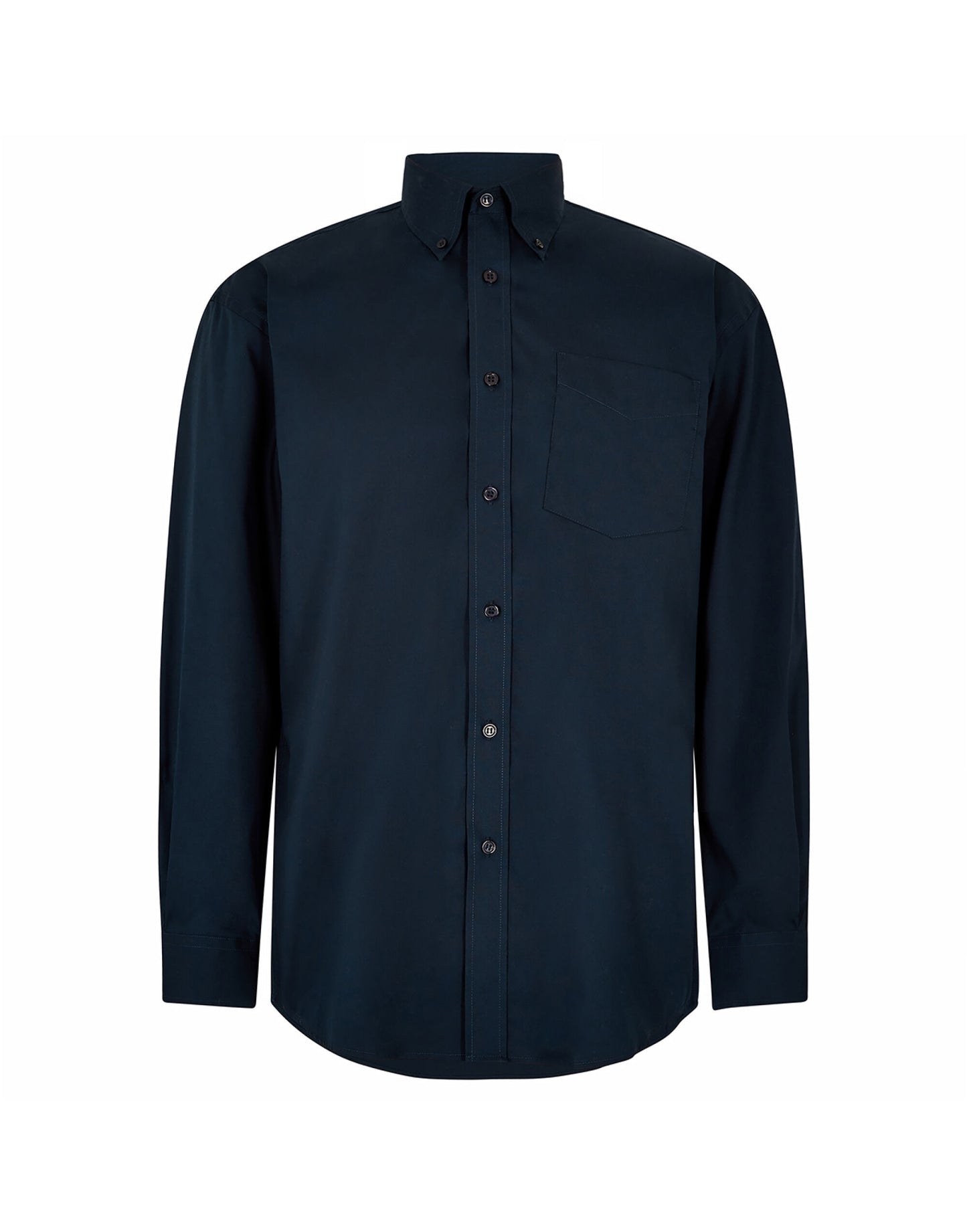 Classic Fit Long Sleeve Premium Oxford Shirt - Dark Navy