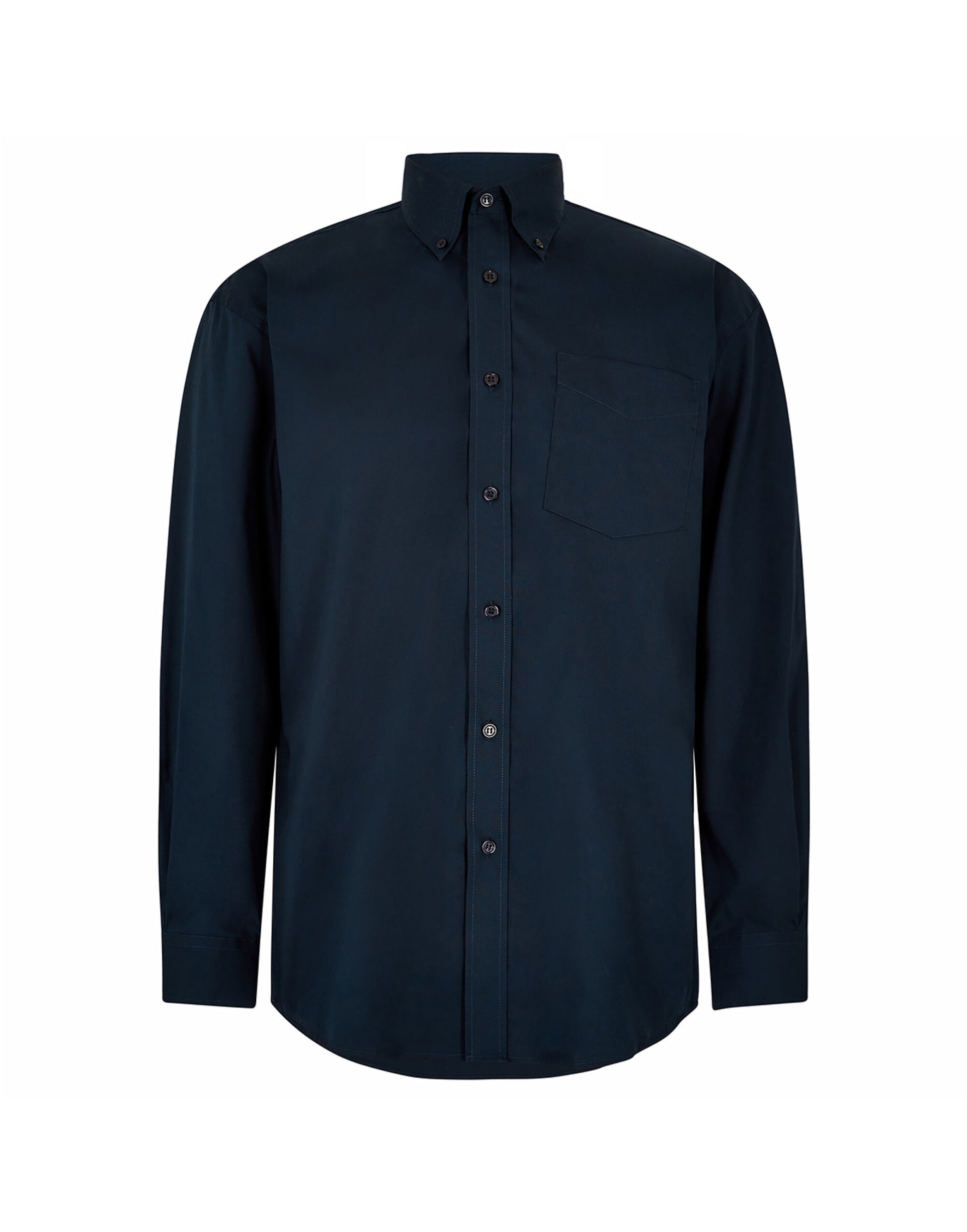Classic Fit Long Sleeve Premium Oxford Shirt - Dark Navy