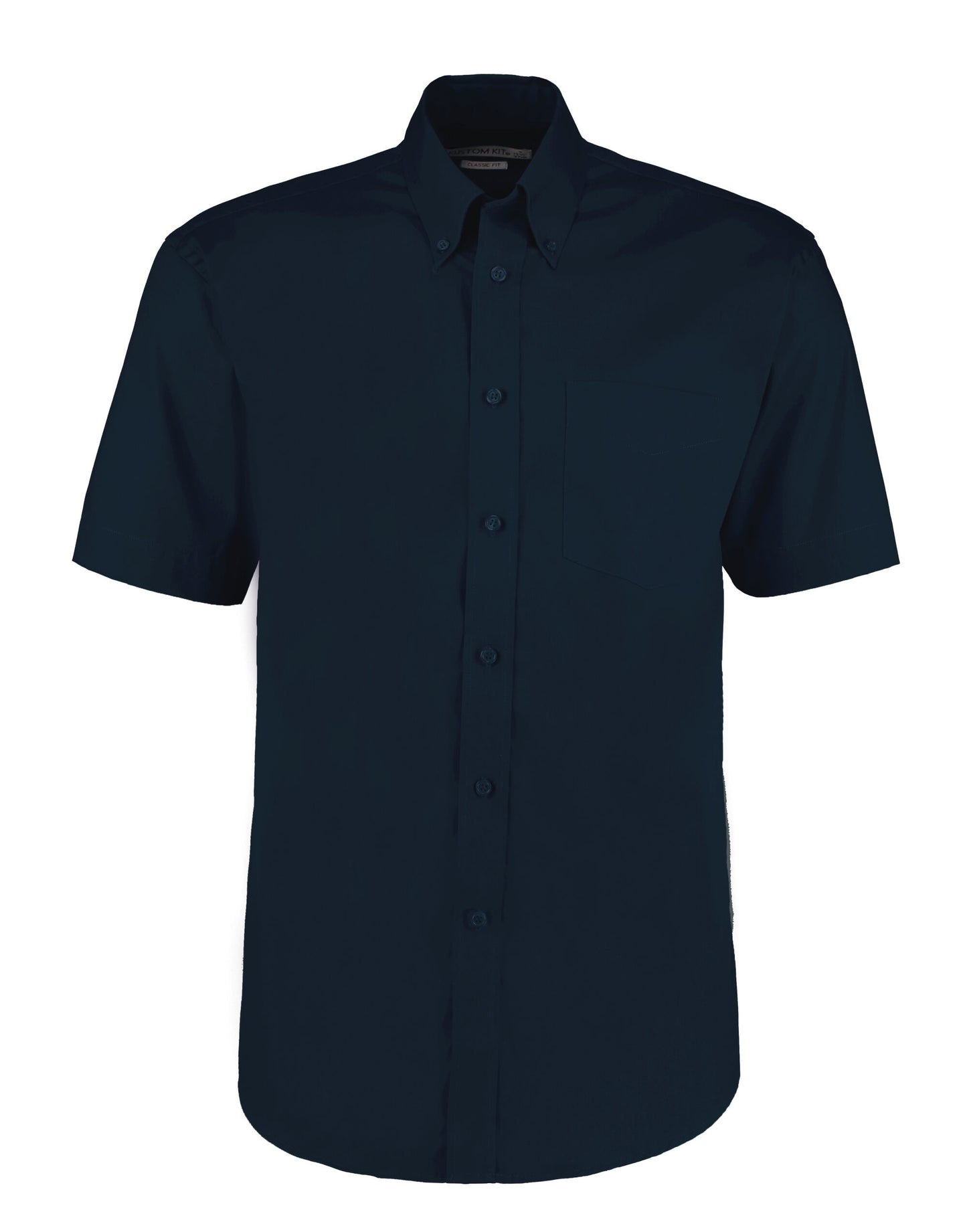 Classic Fit Short Sleeve Premium Oxford Shirt - Dark Navy