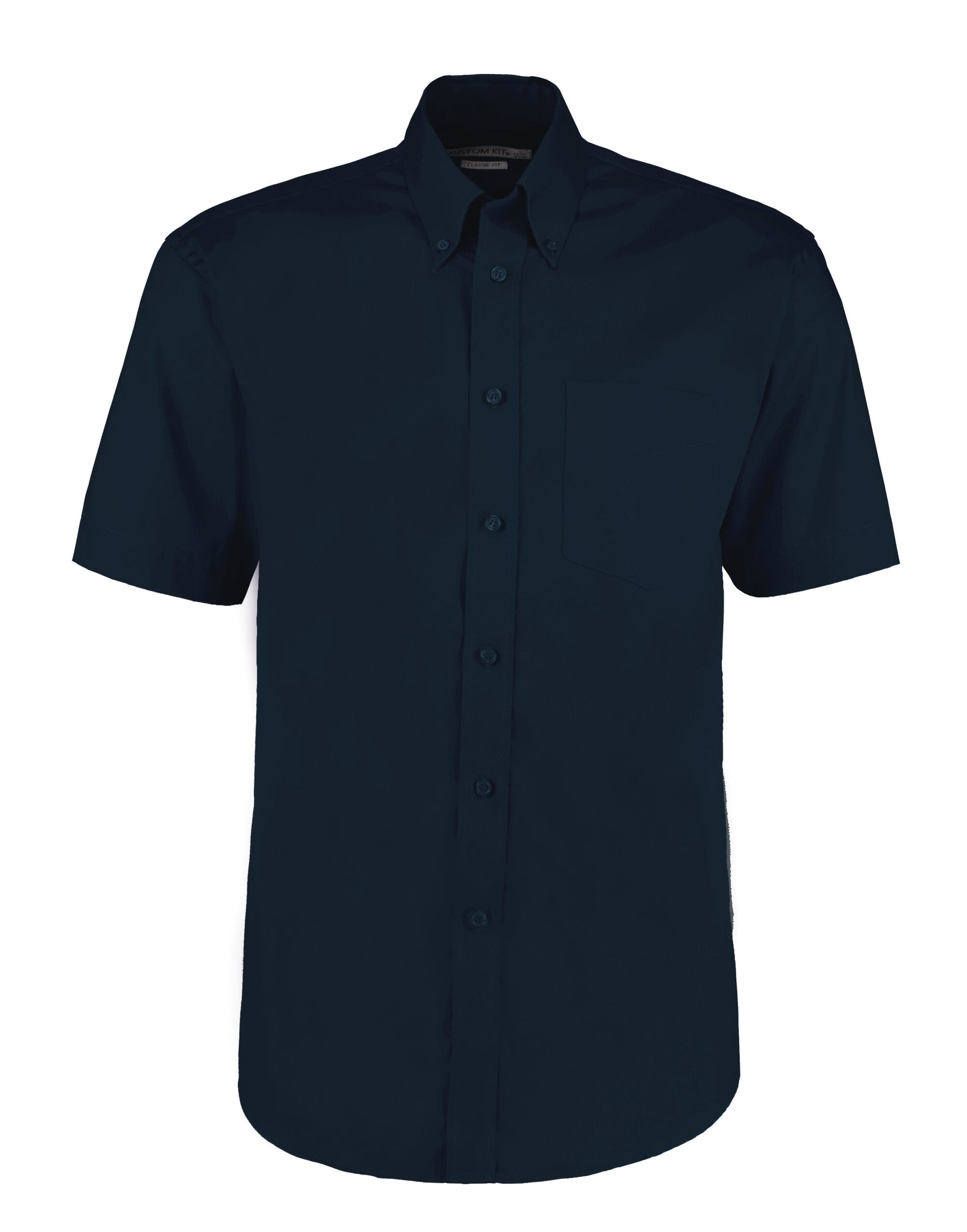 Classic Fit Short Sleeve Premium Oxford Shirt - Dark Navy