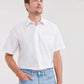 Men's Short Sleeve Classic Polycotton Poplin Shirt - White