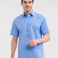 Men's Short Sleeve Classic Polycotton Poplin Shirt - Corporate Blue