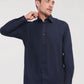 Men's Long Sleeve Classic Polycotton Poplin Shirt - French Navy