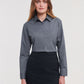 Ladies' Long Sleeve Classic Polycotton Poplin Shirt - Convoy Grey