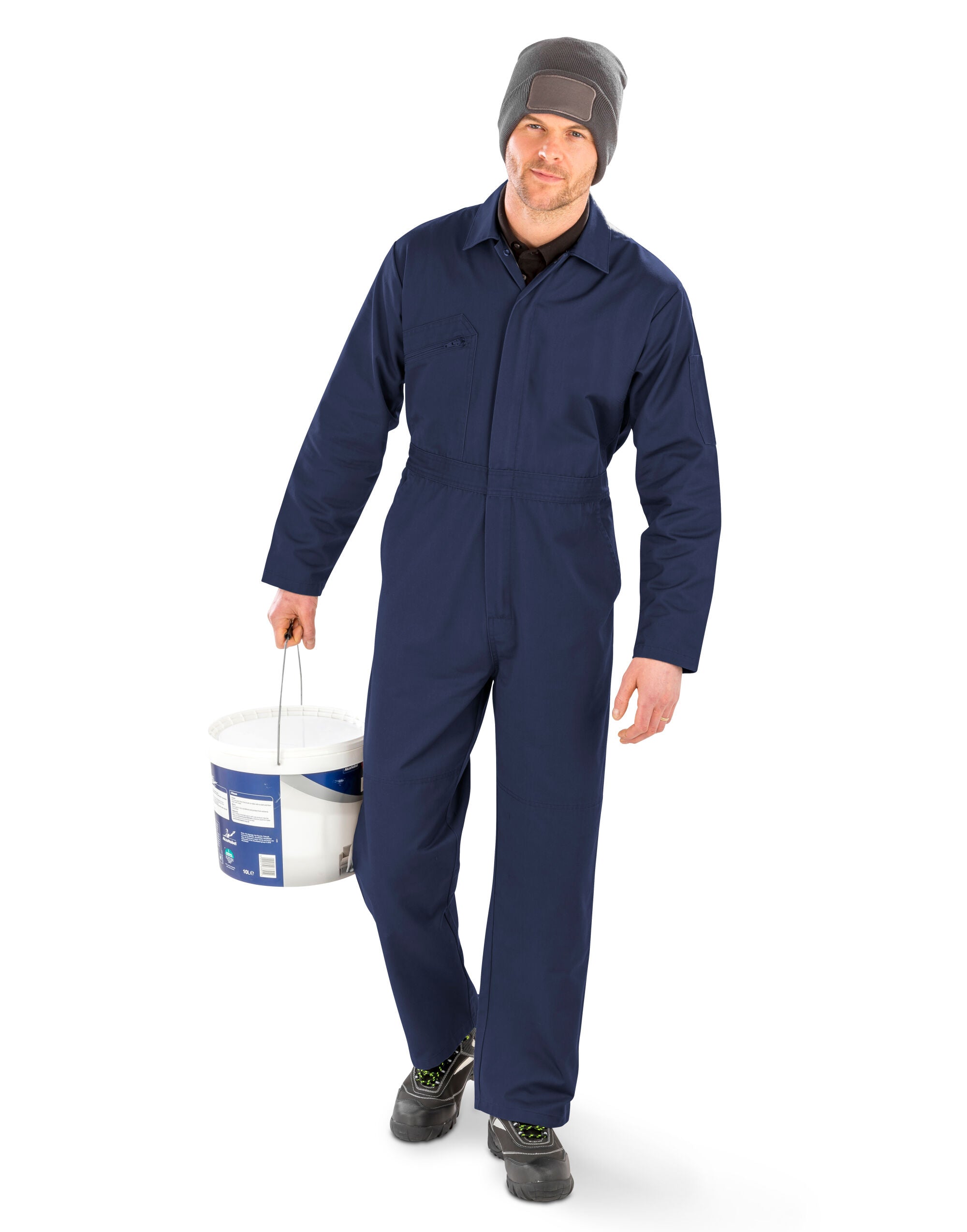 Action Overall with zip front