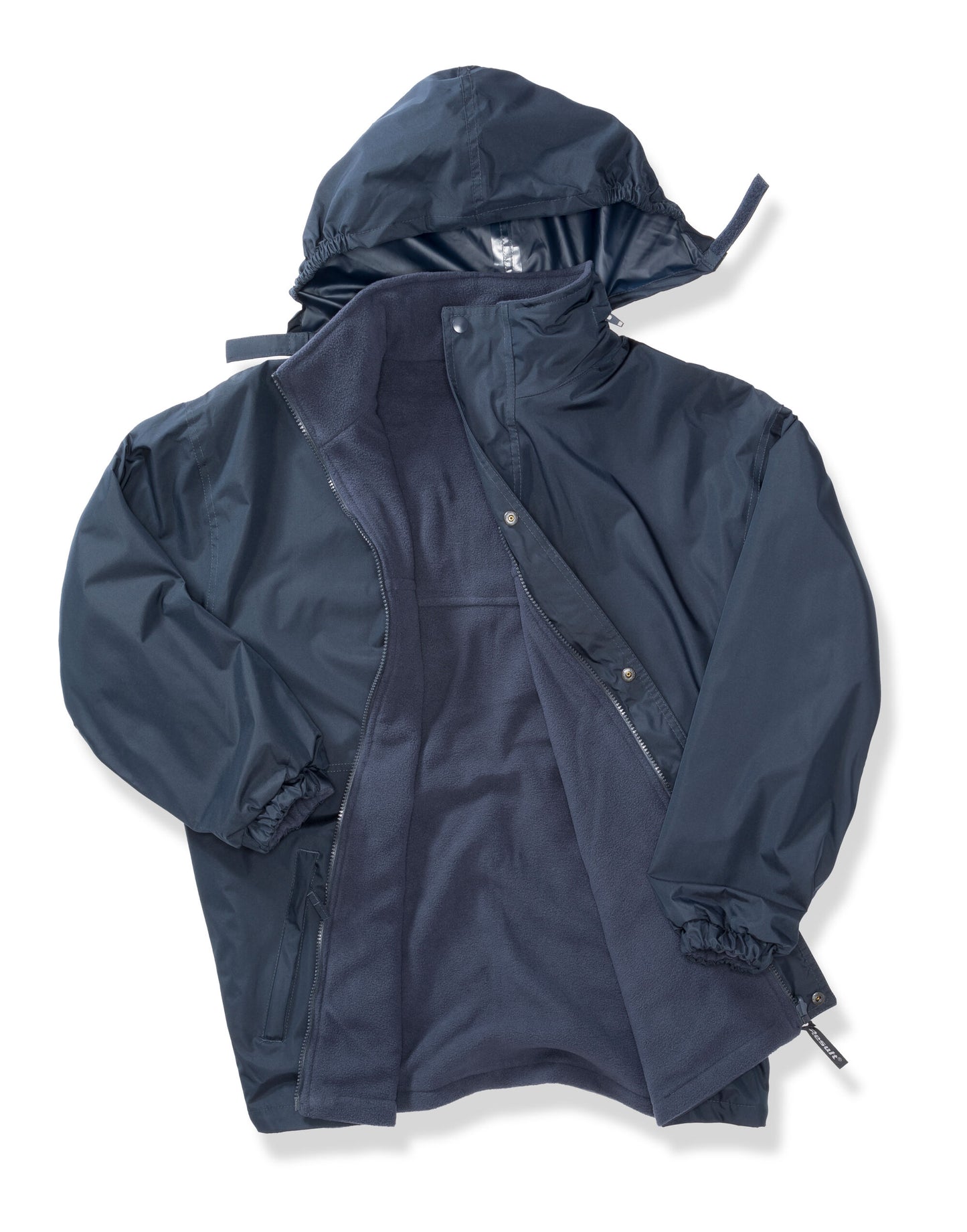 Recycled Fleece Lined Stormdri 4000 Jacket - Navy/Navy