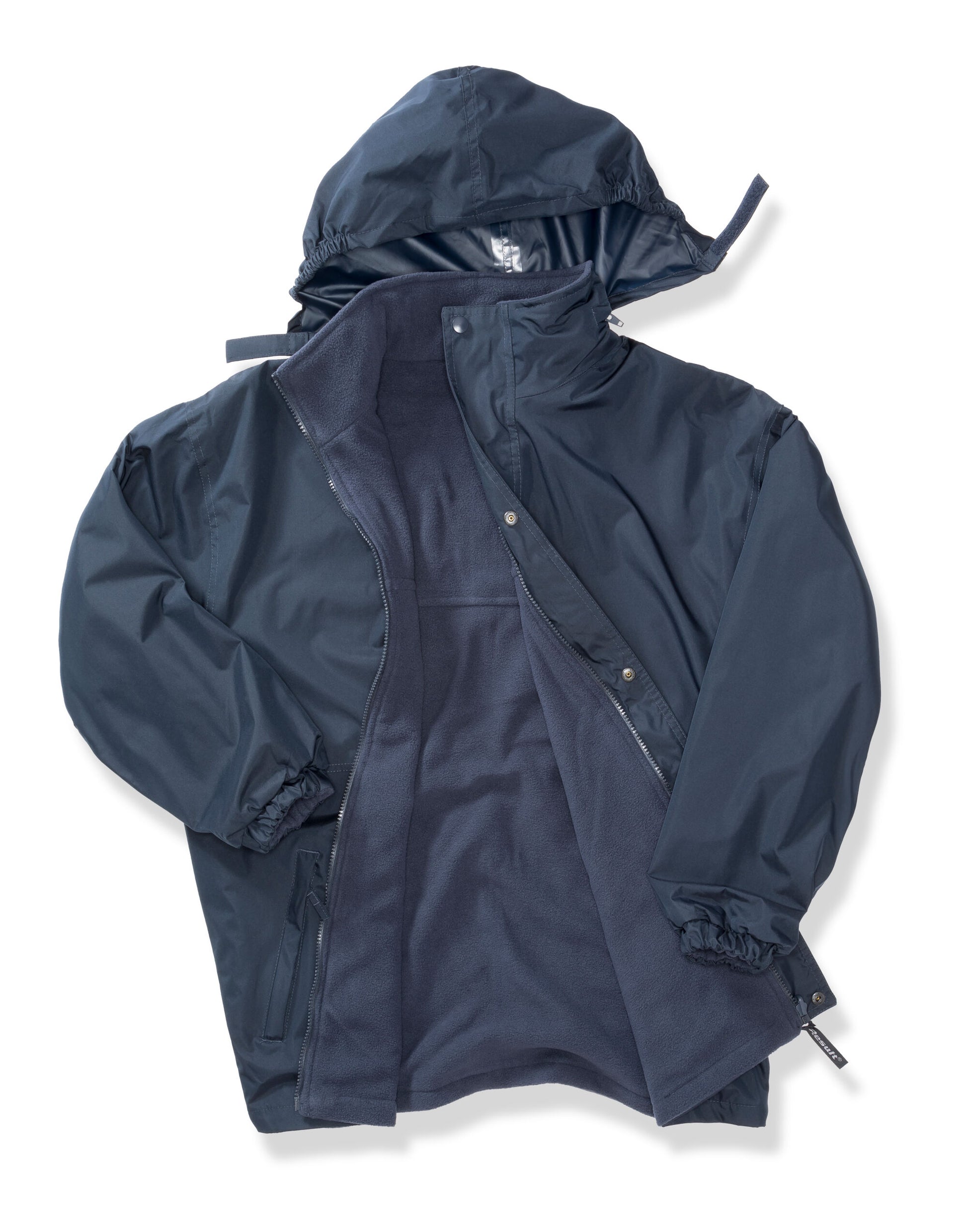 Recycled Fleece Lined Stormdri 4000 Jacket - Navy/Navy