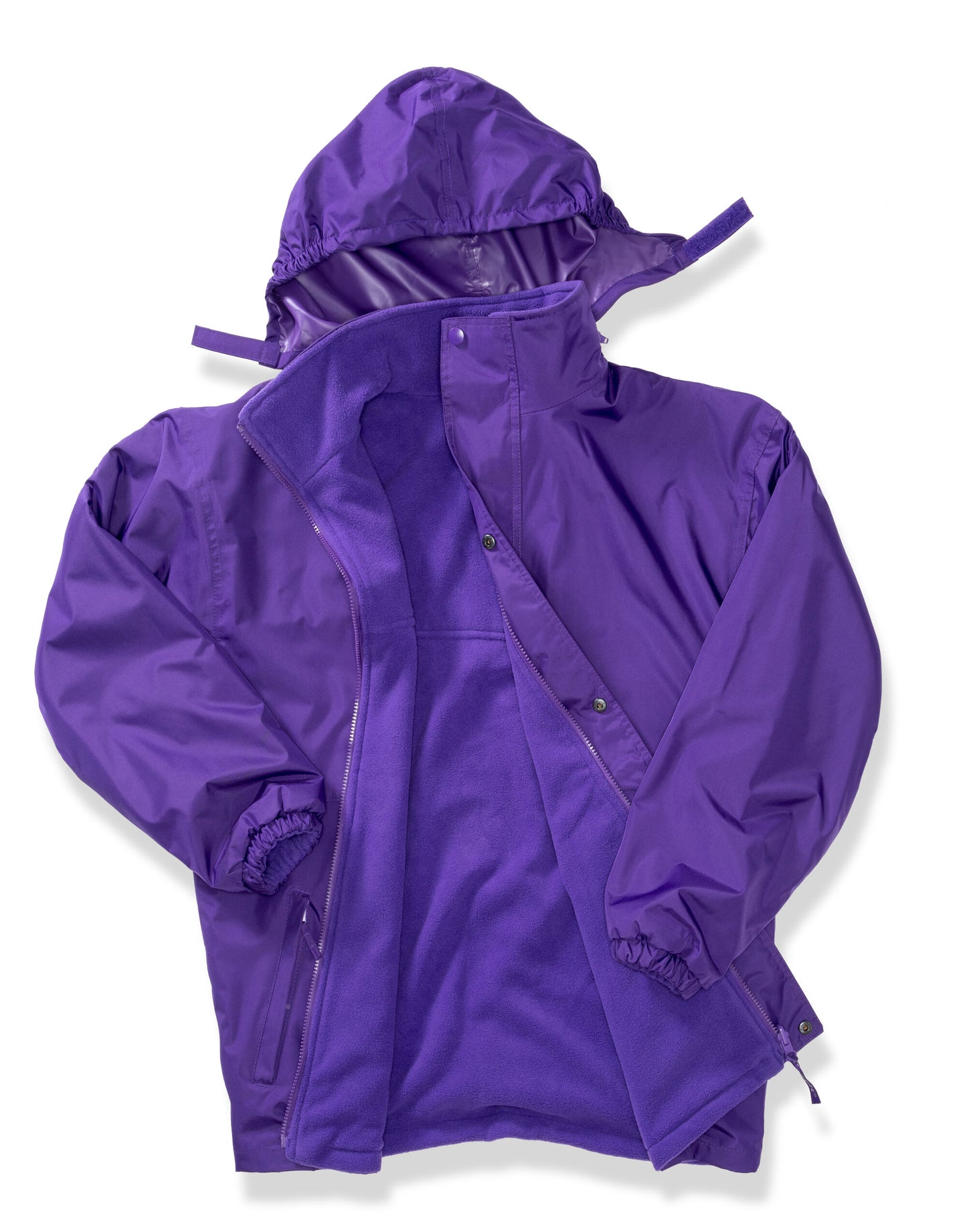 Recycled Fleece Lined Stormdri 4000 Jacket - Purple