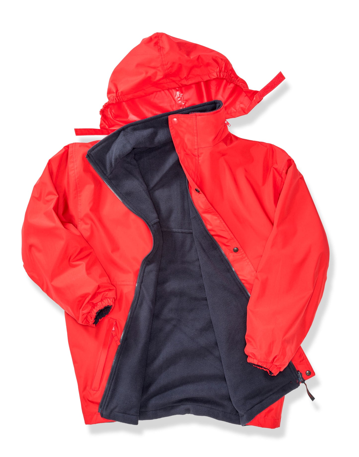 Recycled Fleece Lined Stormdri 4000 Jacket - Red/Navy