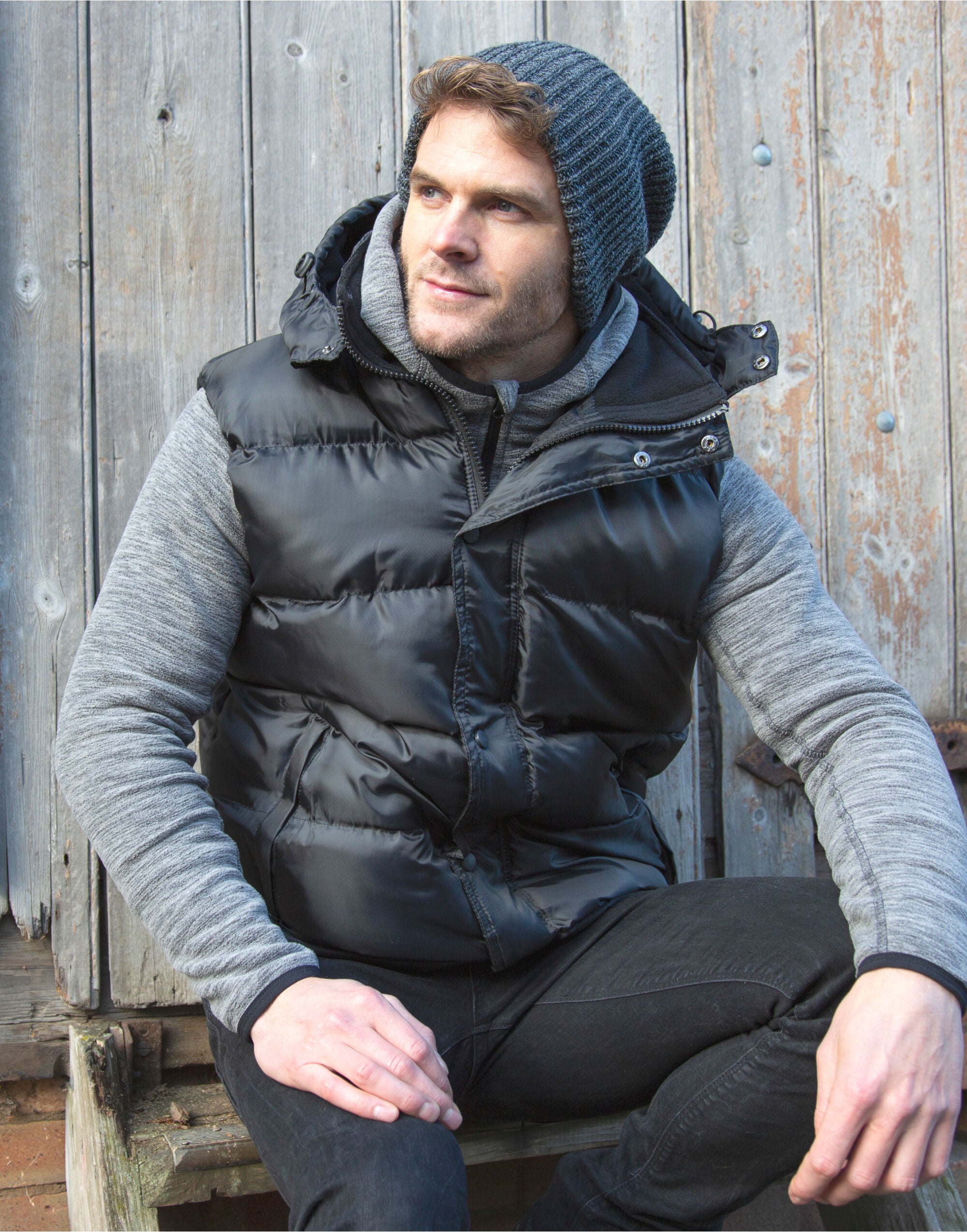 Nova Lux Padded Hooded Gilet