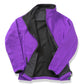 Men's Printable Softshell Jacket with Recycled Inner Fleece - Purple/Black